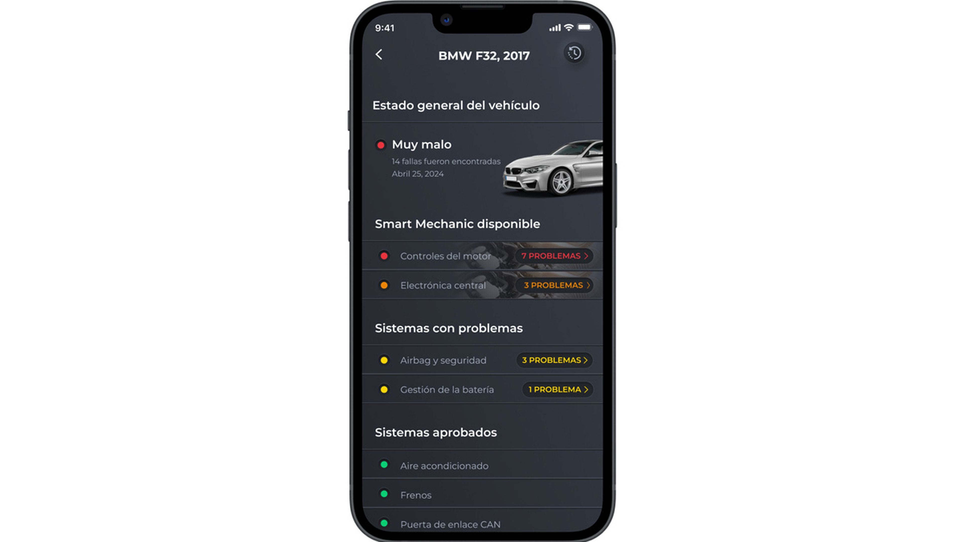 Diagnóstico del coche con Carly