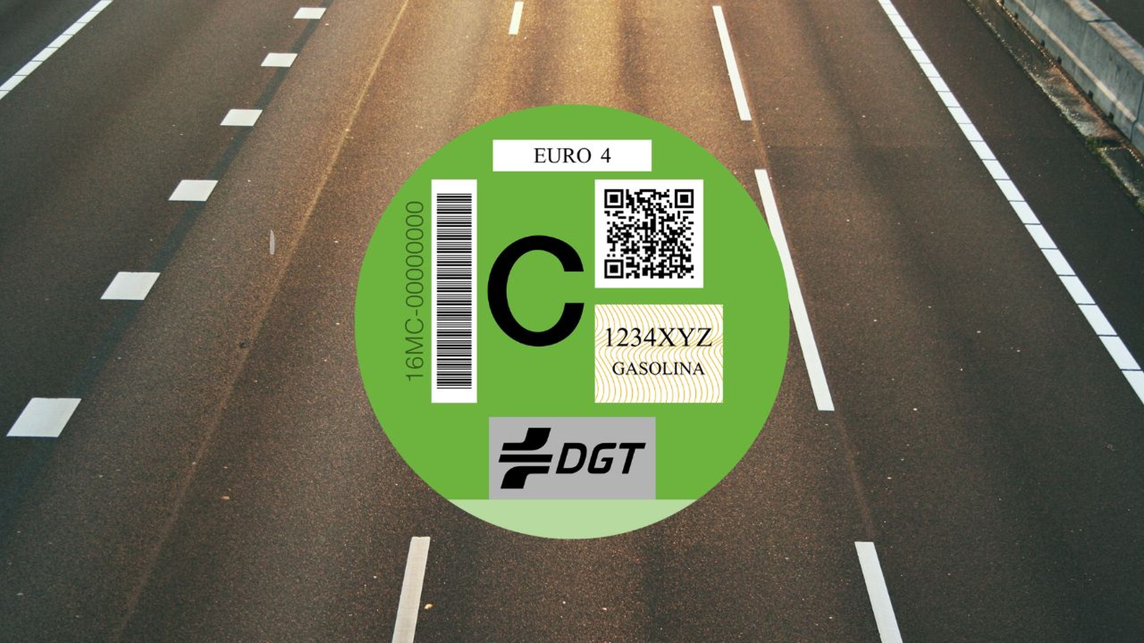 Etiqueta C DGT