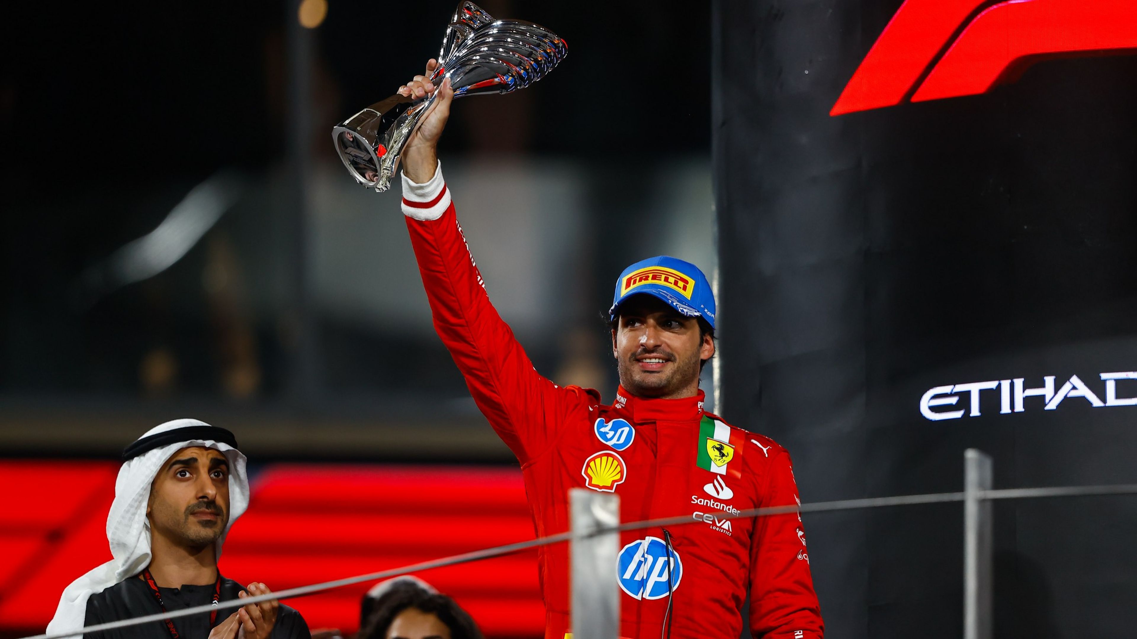 Podio Sainz Abu Dhabi