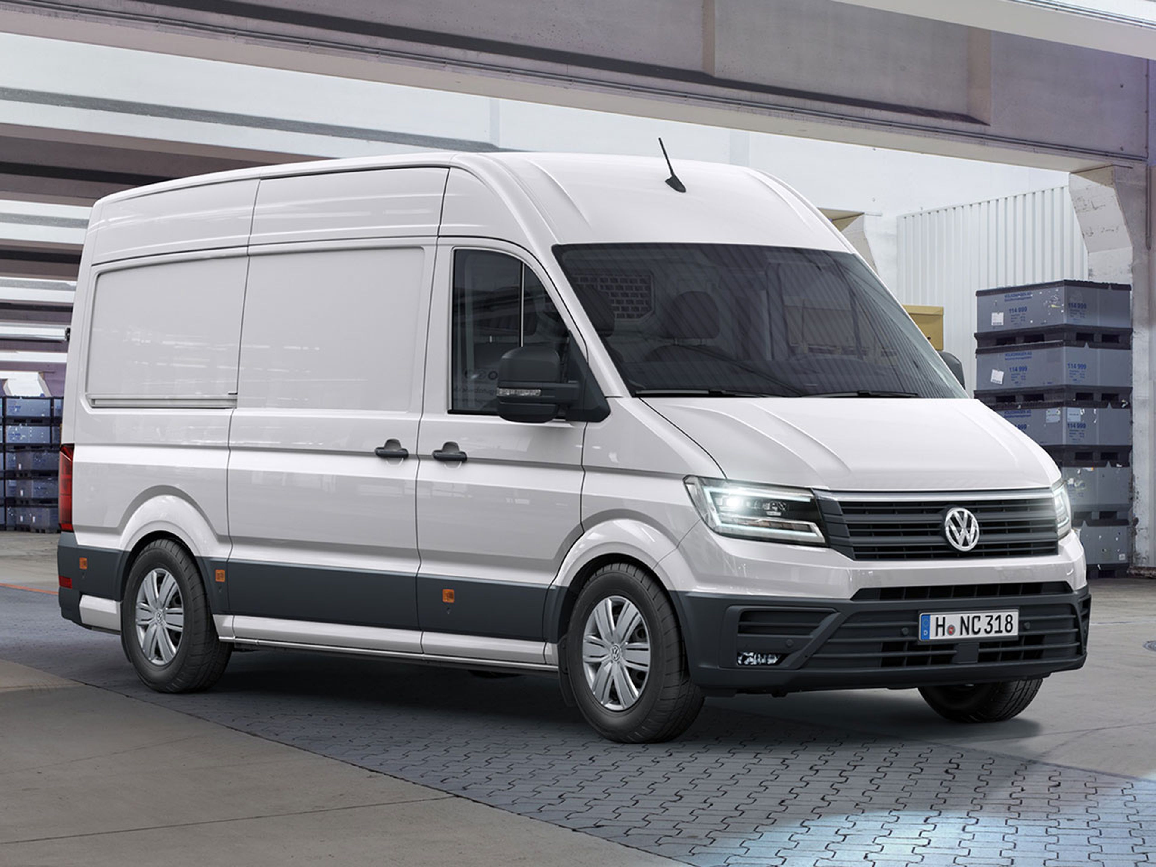 Vista frontal Volkswagen Crafter